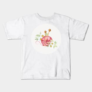 flowers and yarn Kids T-Shirt
